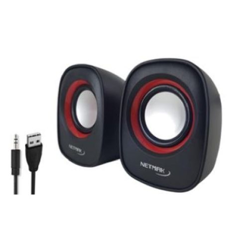 PARLANTE NETMAK NM-9025 ROJO USB 2.0 6W