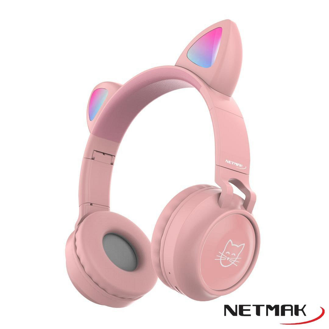 Auricular Bluetooth Netmak NM-CAT Rosa