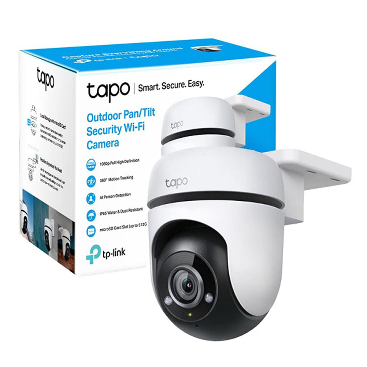 Cámara IP WiFi TP-Link Tapo C500 Exterior | PTZ 360° | 2MP | Micro SD | ONVIF | Audio Bidireccional