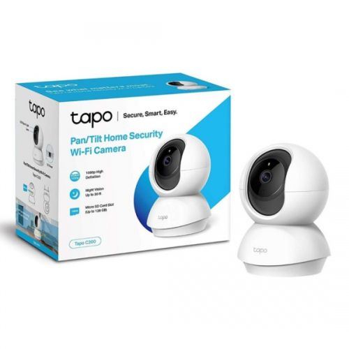 Cámara IP WiFi TP-Link Tapo C200 | Domo PTZ Interior 2MP | Micro SD | Alarma | Audio Bidireccional